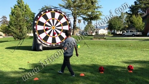 Inflatable foot darts game rental Phoenix Arizona